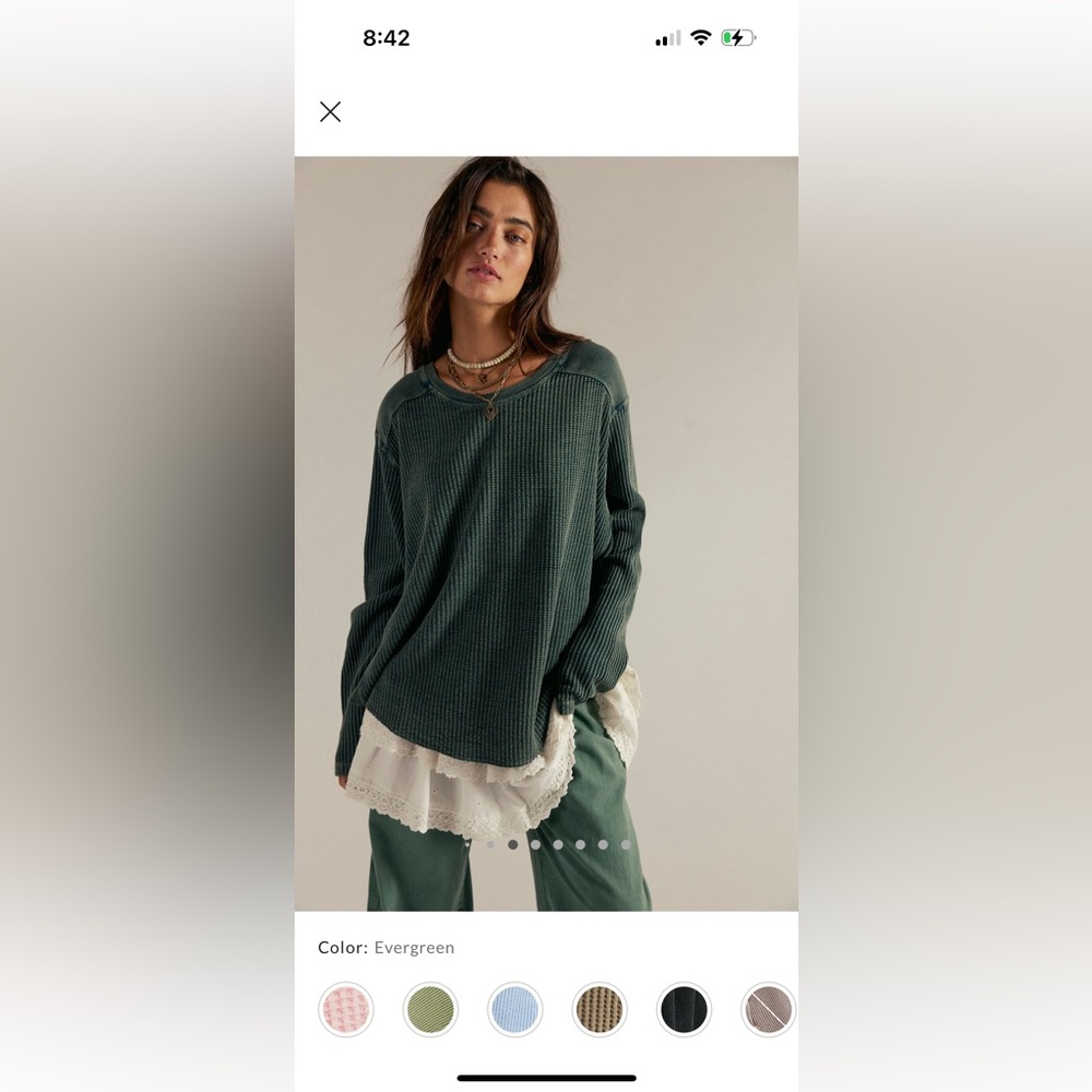 Free People Evergreen Knit Top
